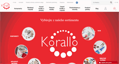 Desktop Screenshot of korallo.cz